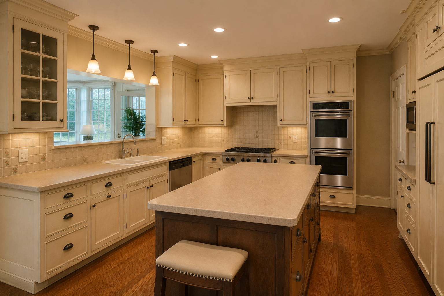 lake forest historic kitchen before image