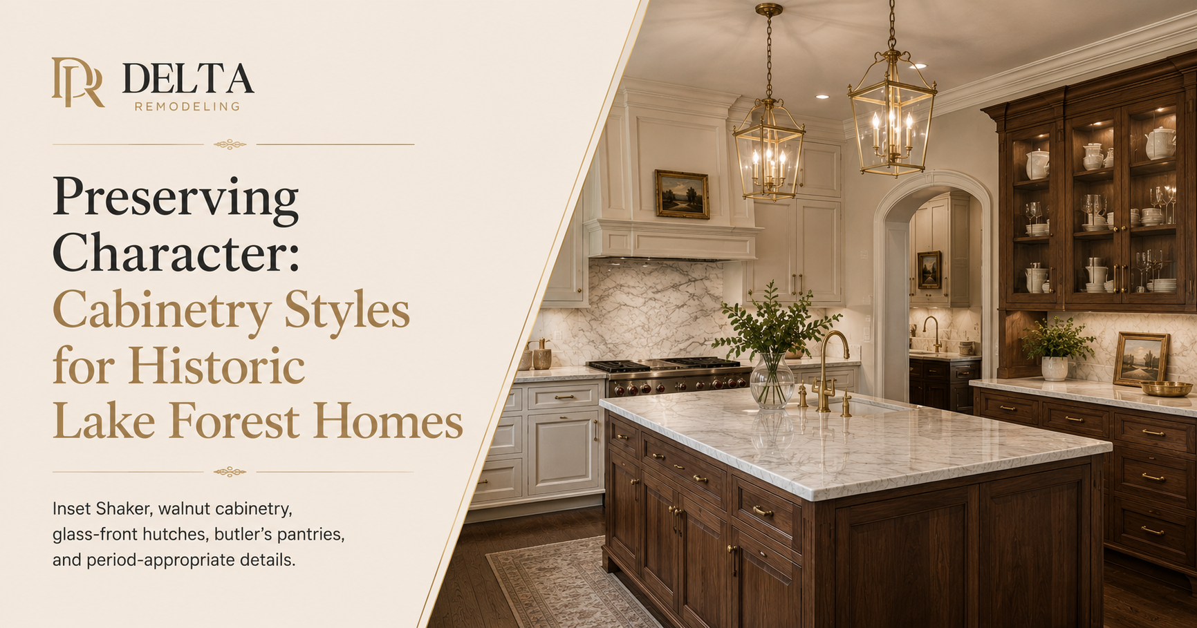 Historic Lake Forest Kitchen Cabinets: Styles That Preserve Character & Increase Home Value