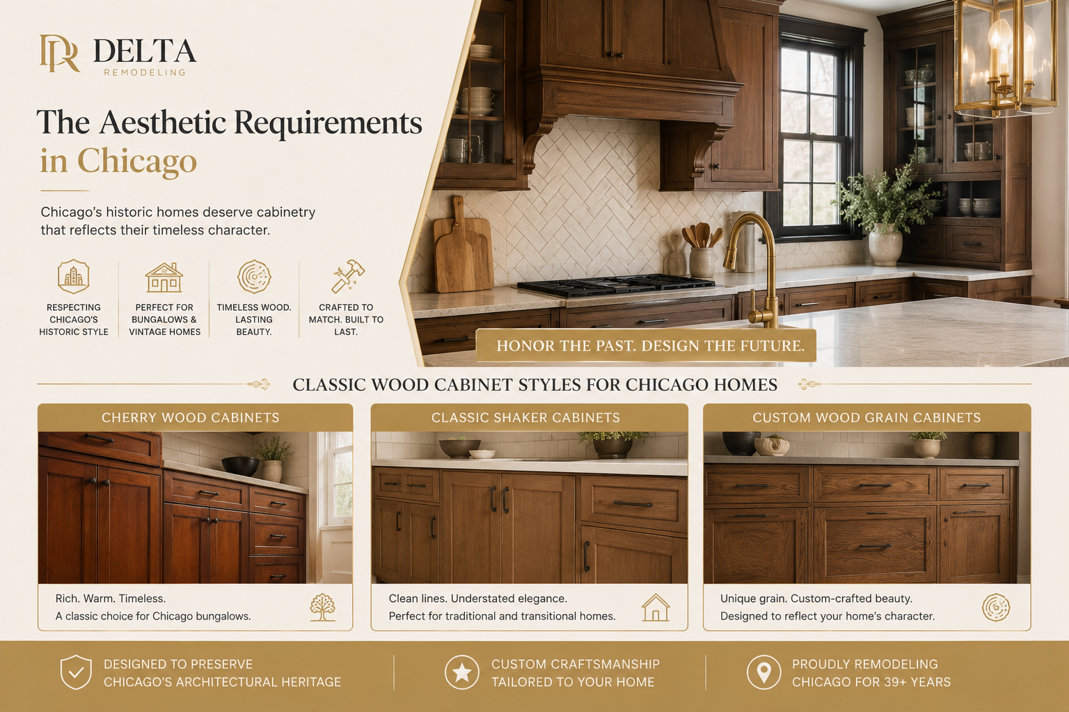wooden cabinets for kitchen in Chicago