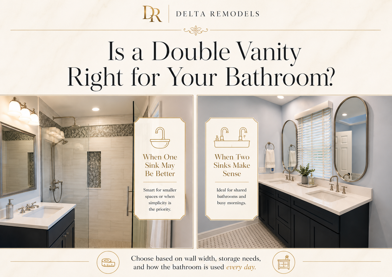is a double vanity right for your bathroom