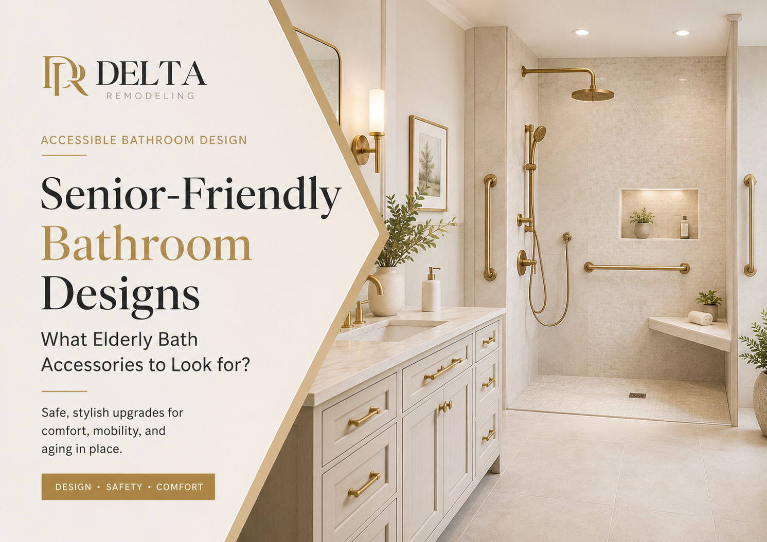 Senior-Friendly Bathroom Designs - What Elderly Bath Accessories to Look forr?