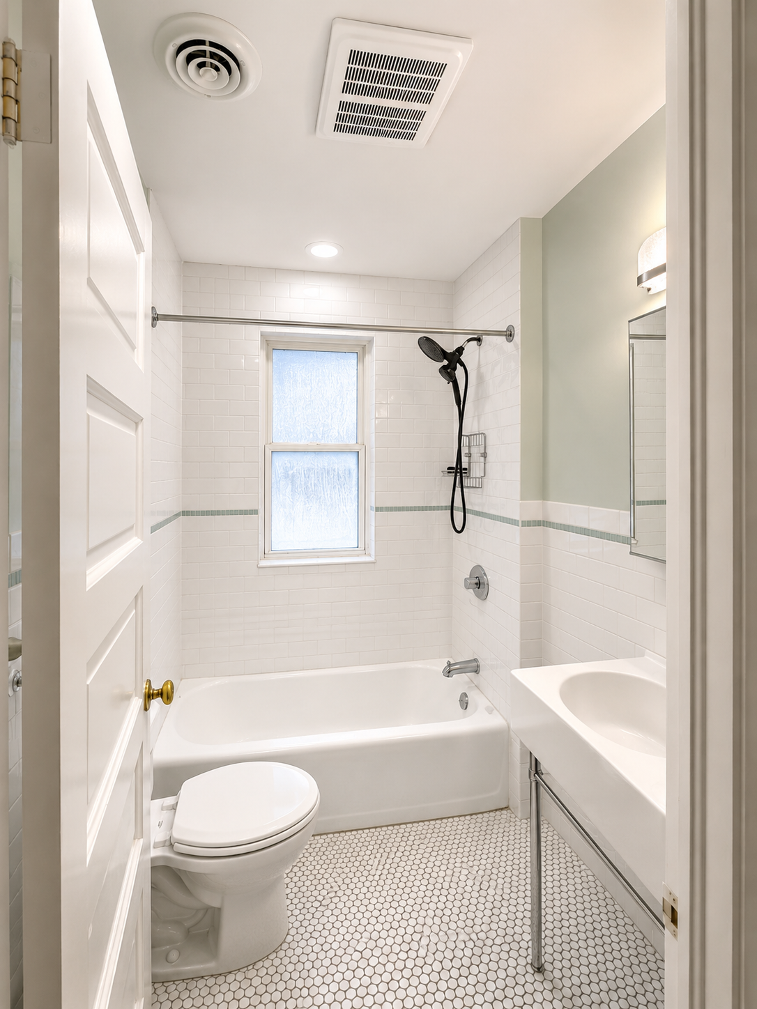 Highland Park Blue Tile Bathroom Remodel