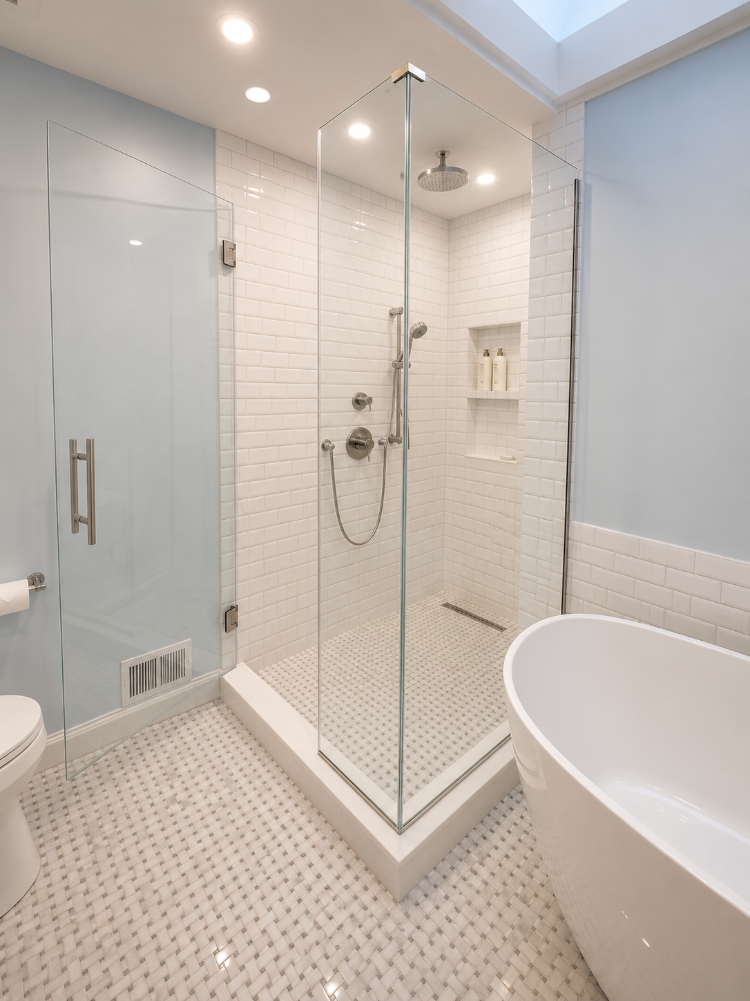 Lake Bluff Heated-Floor Bathroom Remodel
