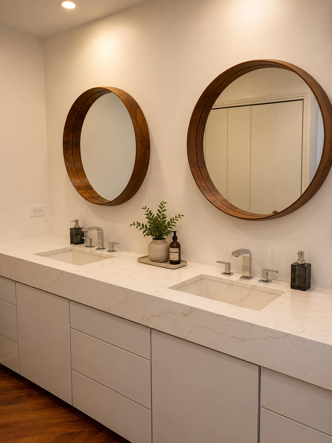Lake Bluff Custom Vanity Bathroom Remodel: after custom bathroom remodel vanity