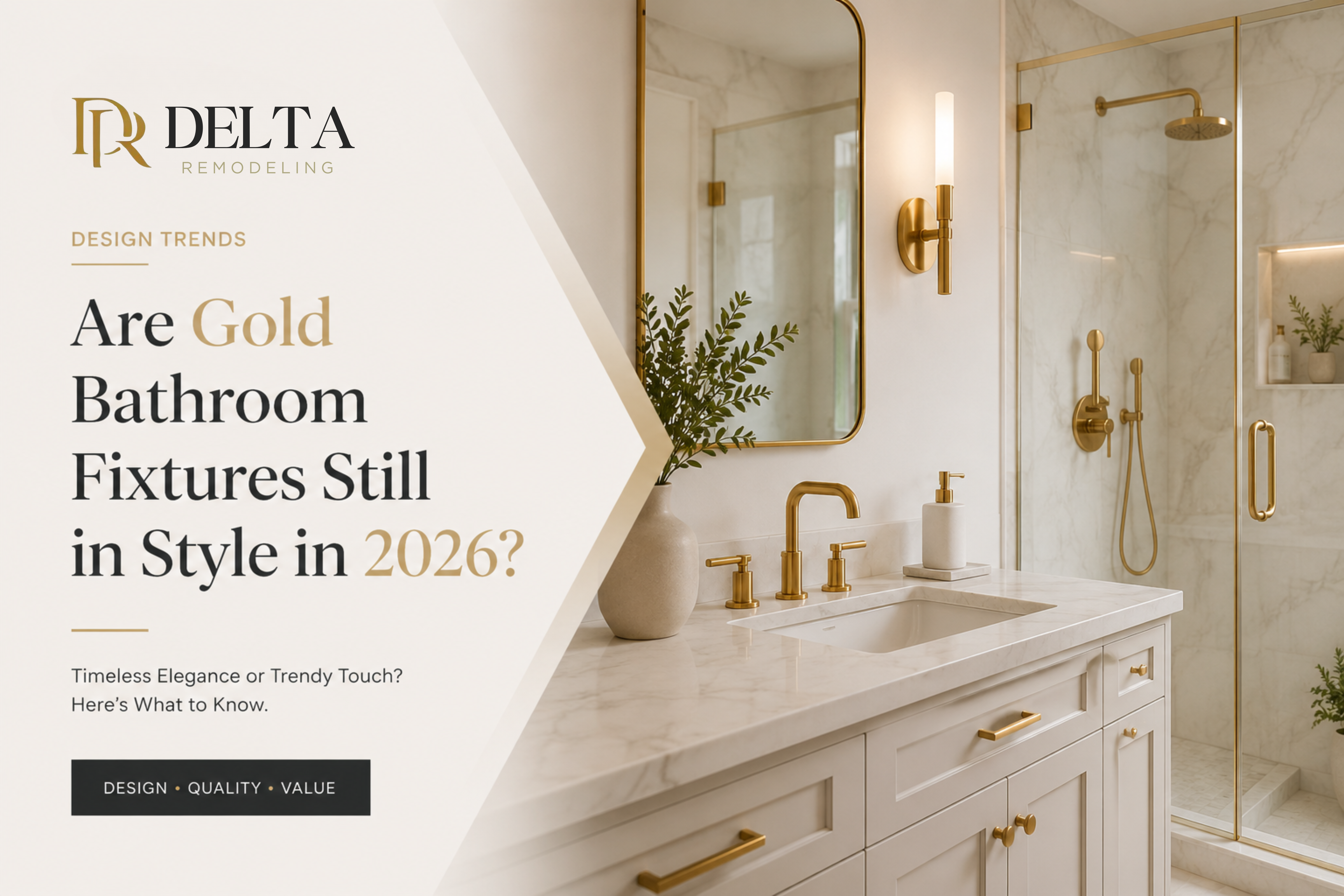 Are Gold Bathroom Fixtures Still in Style in 2026?