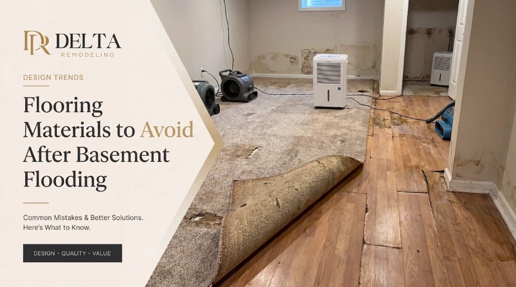 Flooring materials to avoid after basement flooding — water damage restoration with drying equipment