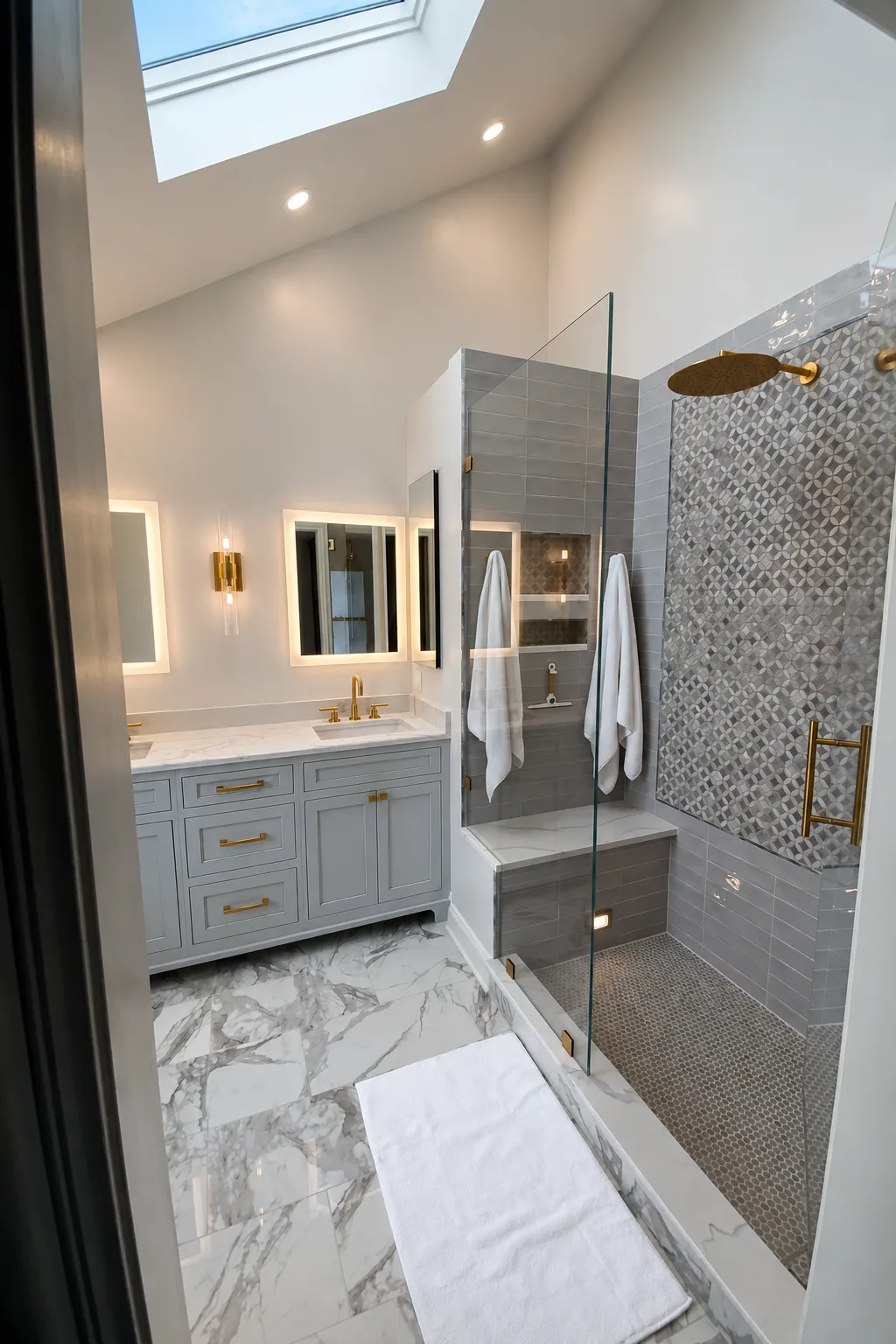 Lake Forest Bathroom Remodel with Custom Cabinetry: bathroom remodel after image lake forest custom luxury bathrooms
