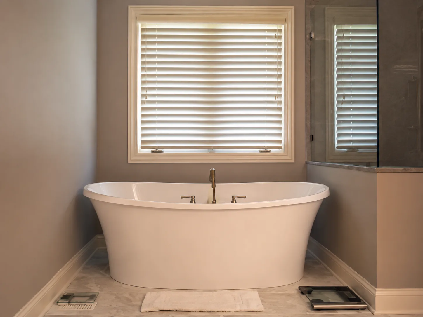 Lake Forest Bathroom Remodel with Freestanding Tub in Lake Forest, Illinois, after remodeling