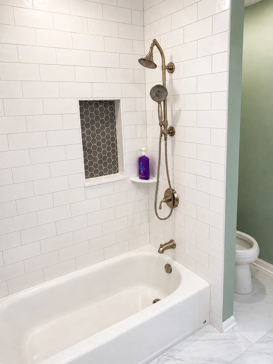 Completed northbrook kids bathroom remodel by Delta Remodels