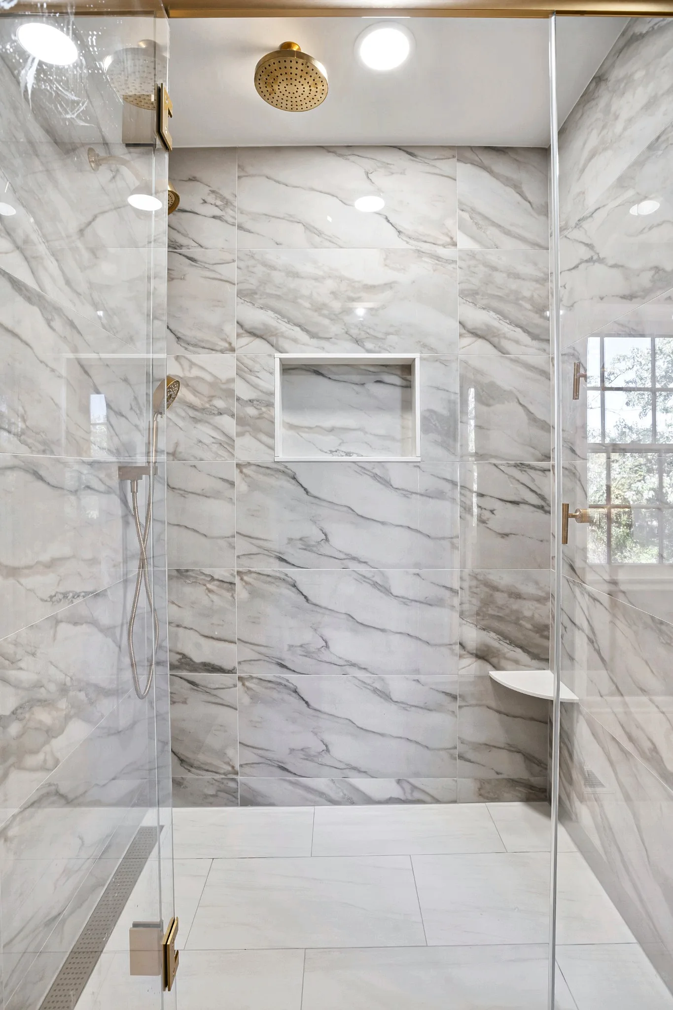 Lake Forest Bathroom Remodel: shower space bathroom remodel illinois lake forest