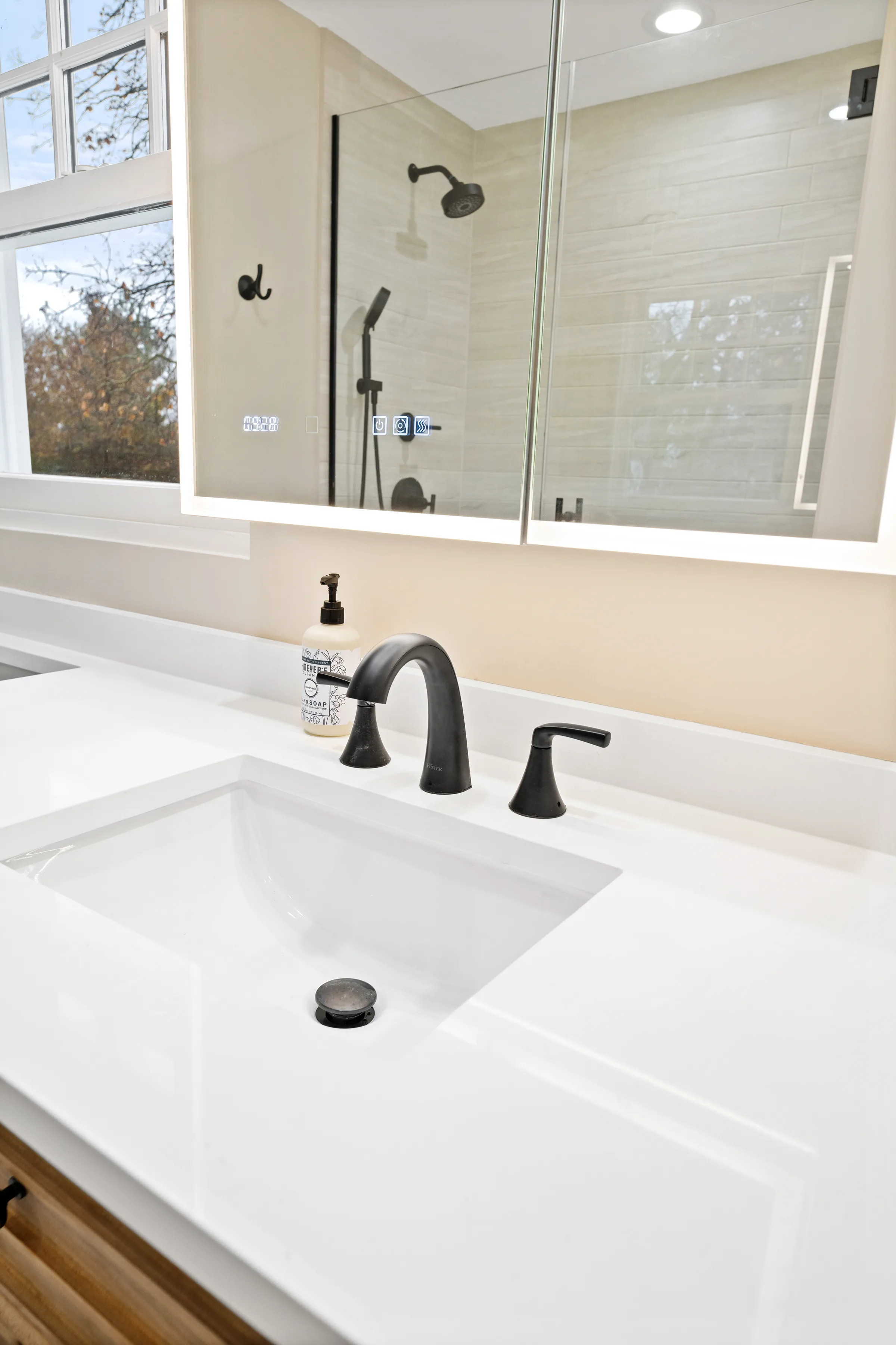 Northbrook bathroom remodel by Delta Remodels: finished interior overview